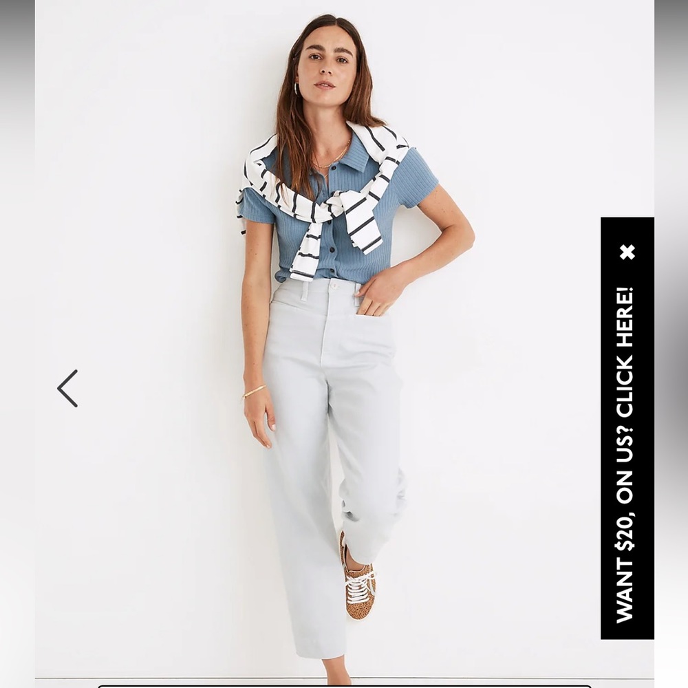 Madewell Slim Emmett Tapered Pants: Yoke Edition